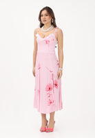 MAR DE MARGARITAS Abito midi Priscilla rosa da donna con stampa floreale MMABW01538 RO80 Mar de margaritas 