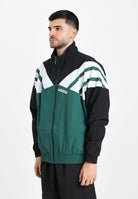 ADIDAS ORIGINALS Giacca a vento nera e verde da uomo JX3053 . ADIDAS ORIGINALS 