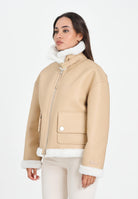ARMANI EXCHANGE Montone beige da donna con interno e profili in eco-pelliccia XW000713AF16389 U1051 ARMANI EXCHANGE 