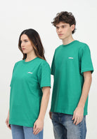 BARROW T-shirt a manica corta verde per uomo e donna con stampa teddy S5BWUATH150 BW030 BARROW 
