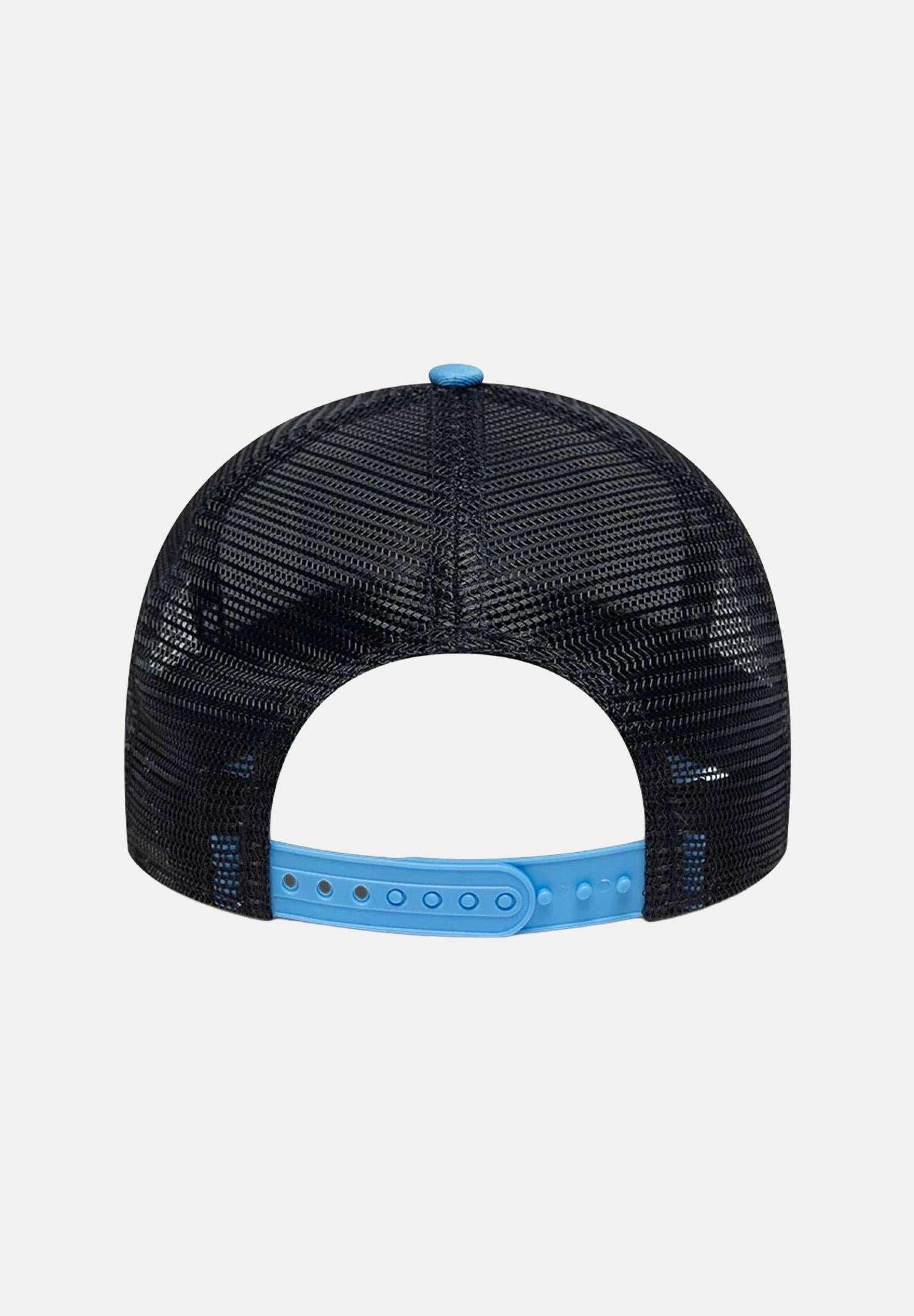 NEW ERA Cappello con visiera New Era Location Mykonos 9FORTY A-Frame Trucker azzurro per uomo e donna 60856283 . NEW ERA 
