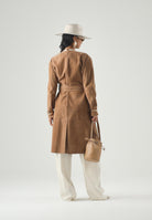 MAX MARA Studio Spolverino MSTPORTICI in pelle scamosciata primo fiore Cammello beige da donna. 2626476011600 002 MAX MARA 