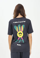 BARROW T-shirt a manica corta grigia per uomo e donna con stampa ironica F5BWUATH078 251 BARROW 