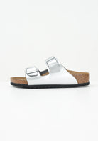 BIRKENSTOCK Ciabatte Arizona argento da bambina 1019400 . BIRKENSTOCK 