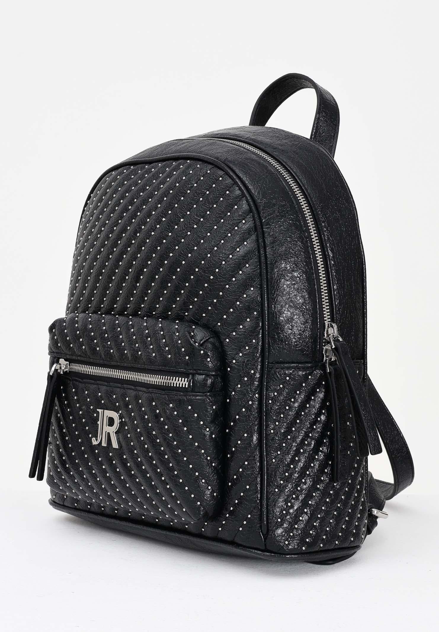 RICHMOND Zaino nero da donna con lavorazione trapuntata e micro borchie RWA25238ZA ARG RICHMOND 