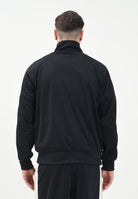 BARROW Felpa con zip nera per uomo e donna rifinita da bande a contrasto S5BWUAJK069 110 BARROW 