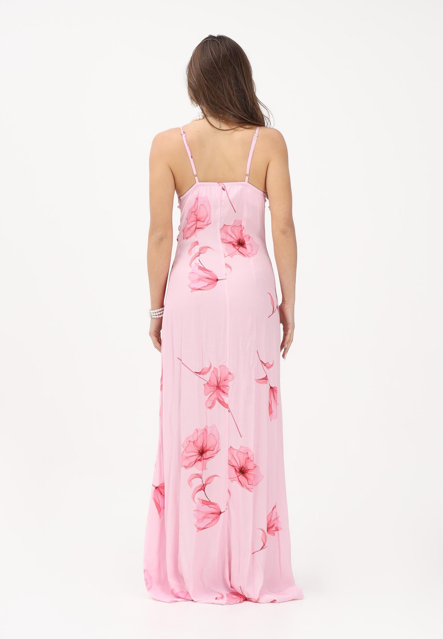MAR DE MARGARITAS Abito lungo Kelly rosa da donna con stampa floreale MMABW01528 RO80 Mar de margaritas 