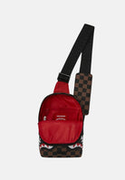 SPRAYGROUND Borsello Check 2 Emboss Backpack Sling marrone da uomo 910B8237NSZ . SPRAYGROUND 