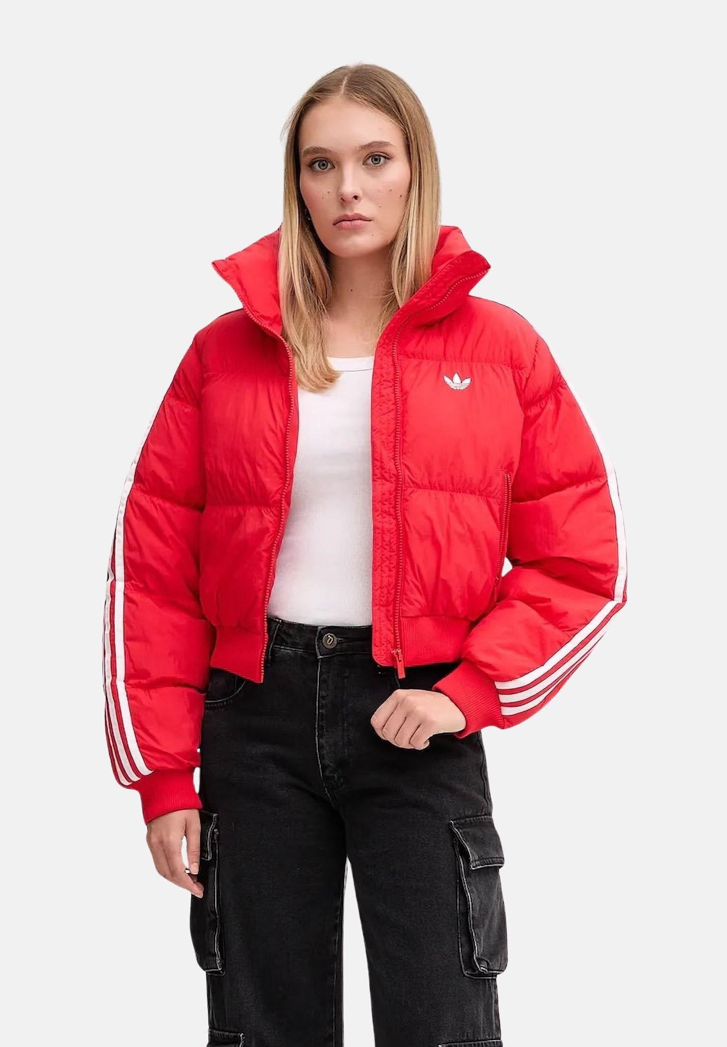 ADIDAS ORIGINALS Bomber Adicolor rosso da donna JX2966 . ADIDAS ORIGINALS 