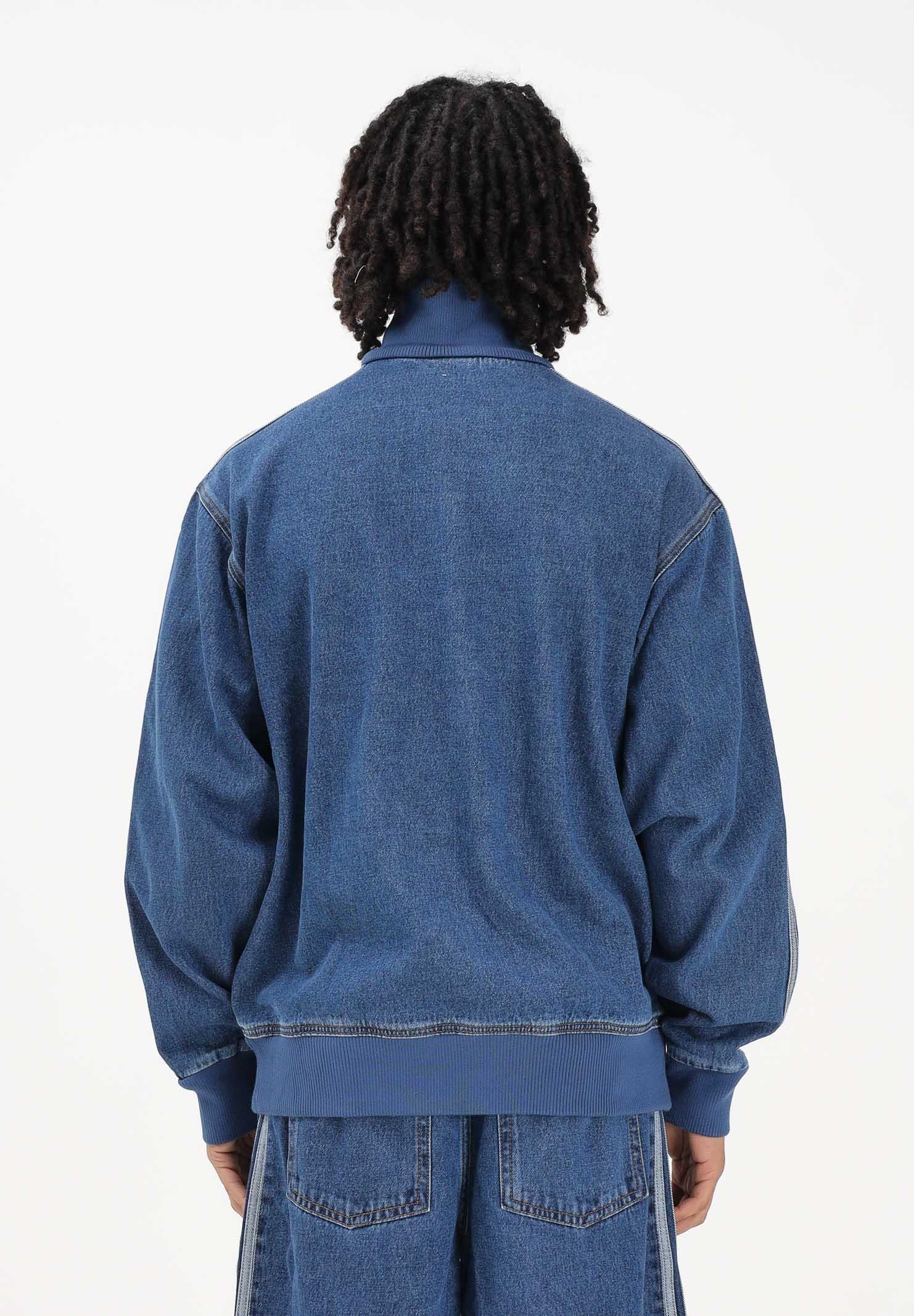 ADIDAS ORIGINALS Giubbotto Adicolor Denim Firebird in denim medio da uomo KD1517 . ADIDAS ORIGINALS 