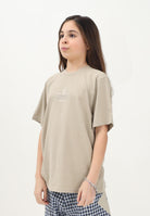 DSQUARED2 T-shirt a manica corta beige per donna, ragazzi e bambini con stampa logo su foglia d'acero DQ2743D0AC7 DQ717 DSQUARED2 