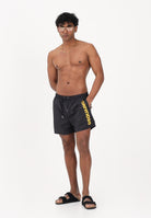 DSQUARED2 Shorts mare nero da uomo con stampa logo D7B646600 014 DSQUARED2 