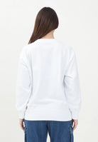 MAISON MARGIELA Felpa girocollo bianca per donna, ragazzi e bambini con logo numerico Pixe M60796MM02X M6100 MAISON MARGIELA 