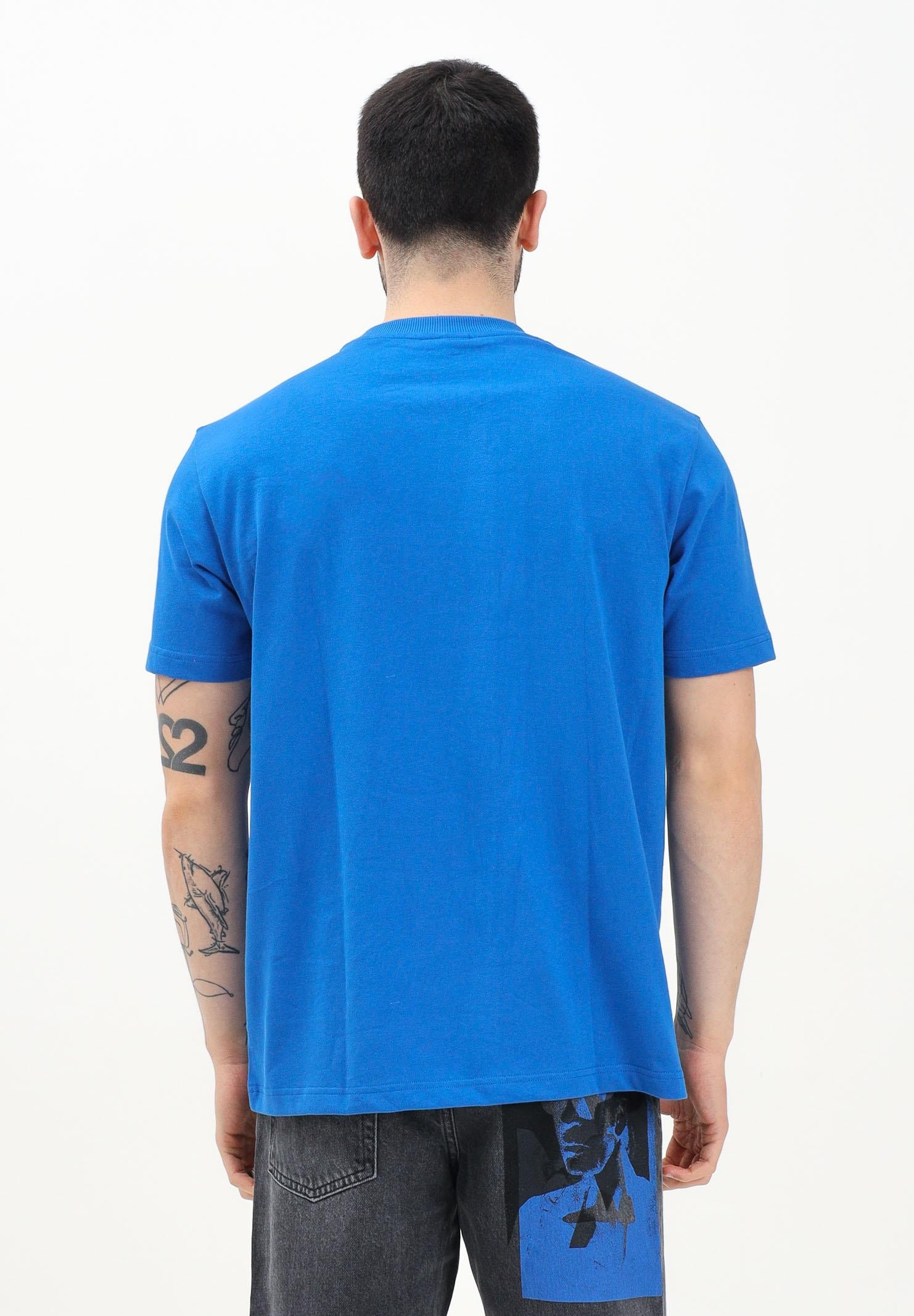 KARL LAGERFELD T-shirt a manica corta blu da uomo con stampa logo KLA1M17001 1AA KARL LAGERFELD 