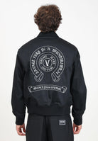 Giubbotto nero da uomo con smanicato rimovibile 77GASD19CN01D 899 VERSACE JEANS COUTURE 