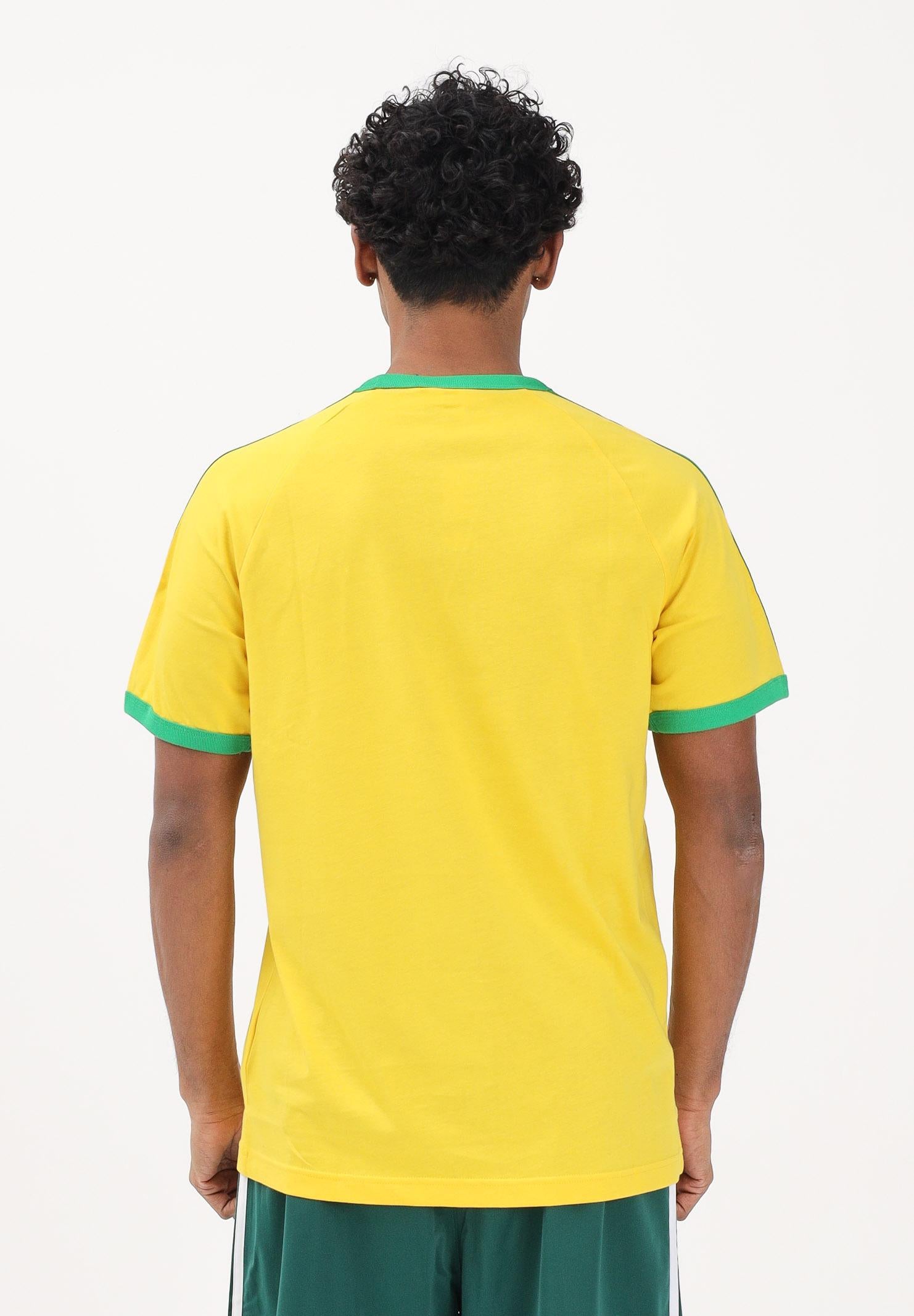 ADIDAS ORIGINALS T-shirt a manica corta Adicolor Sport gialla da uomo KC8643 . ADIDAS ORIGINALS 