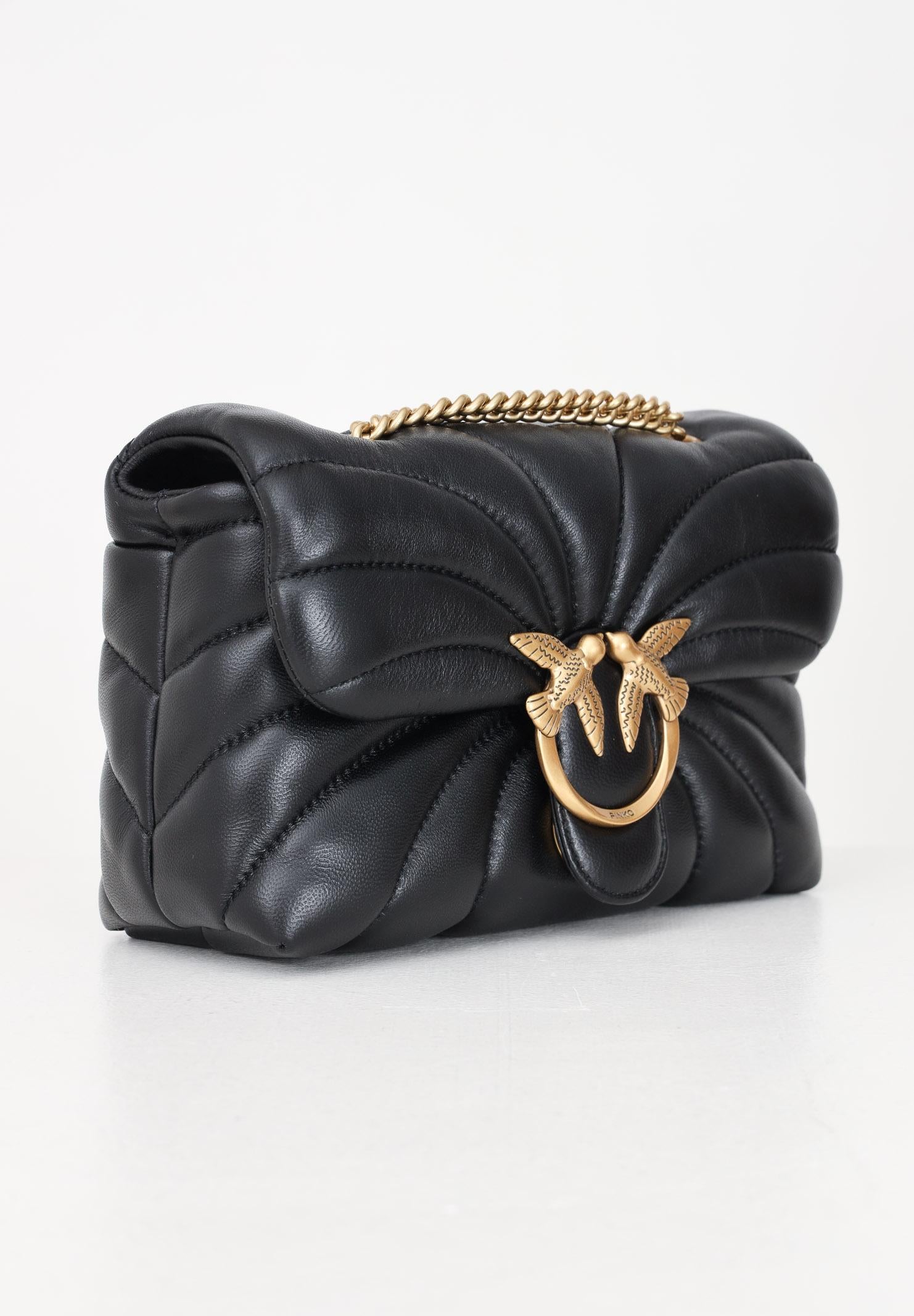 PINKO Borsa a tracolla Mini Love Bag Puff nera da donna 100039A1EX Z99Q PINKO 