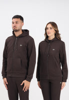 LACOSTE Felpa con zip marrone per uomo e donna SH9626 SKB LACOSTE 