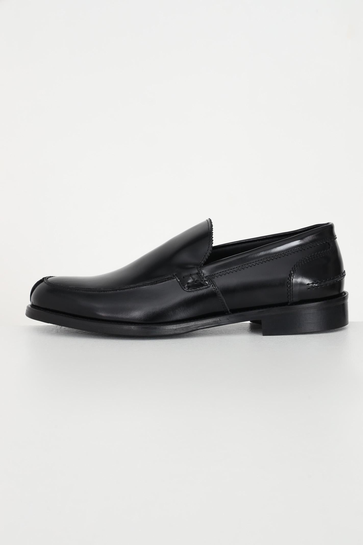 ABNER Mocassini neri da uomo COLLEGE NERO ABNER 