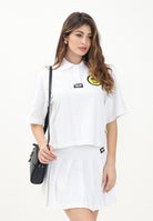BARROW Polo a manica corta bianca per donna e bambina con smile S5BKJGPO144 002 BARROW 