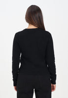 DIESEL Maglioncino girocollo nero per donna, ragazzi e bambini con logo Oval D J02435KYAYX K900 DIESEL 