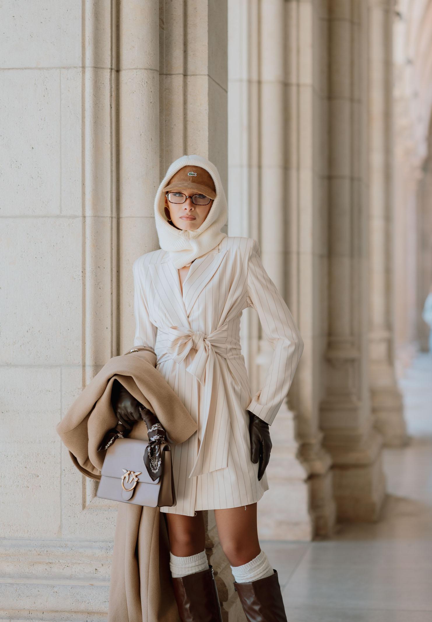SANTAS Abito corto HÉROÏNE panna da donna PV2604 PA SANTAS 