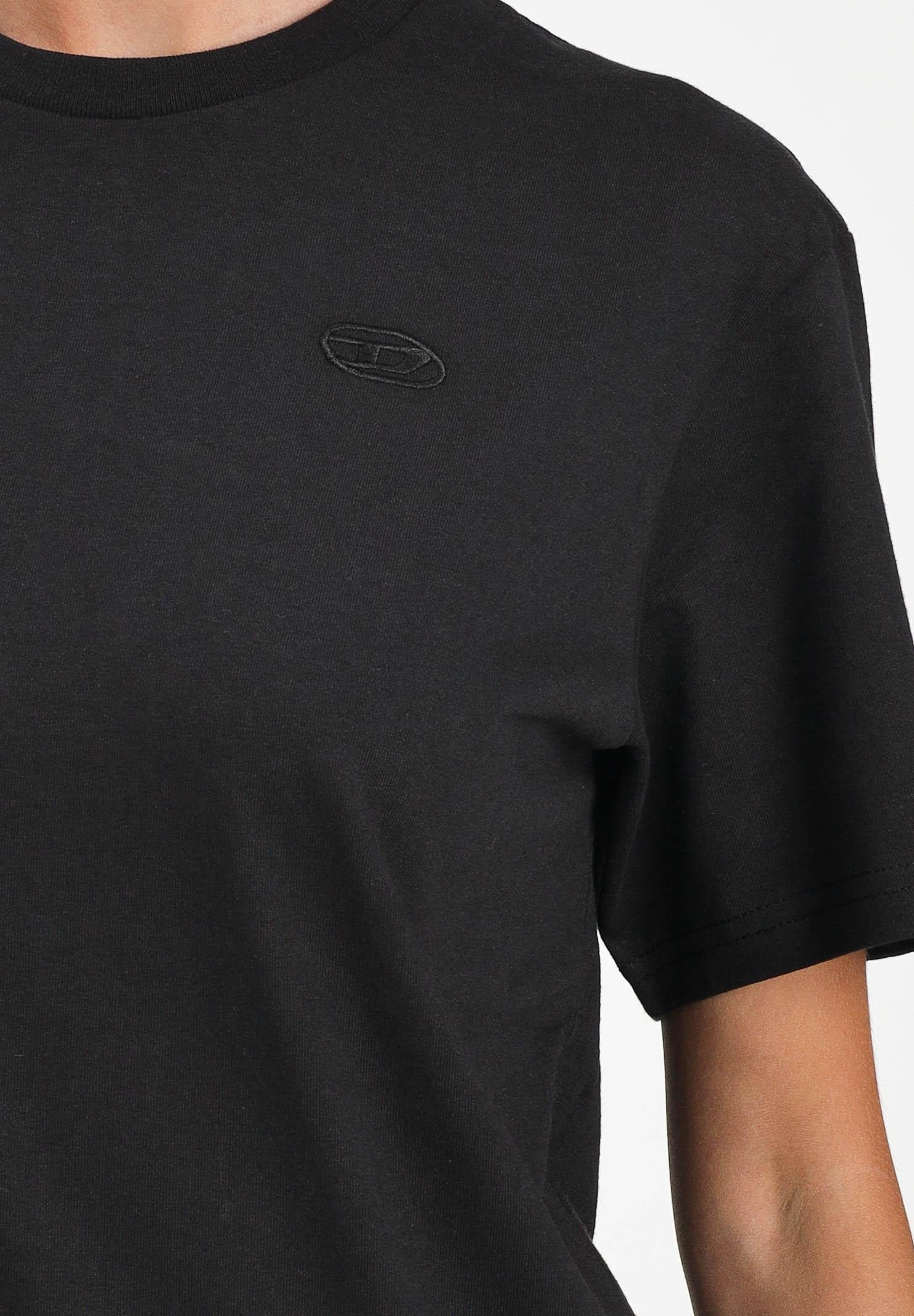 T-shirt DIESEL a manica corta nera: collezione donna, ragazzi e bambini