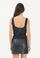 ADIDAS ORIGINALS Top Pleather nero da donna KD2838 . ADIDAS ORIGINALS 