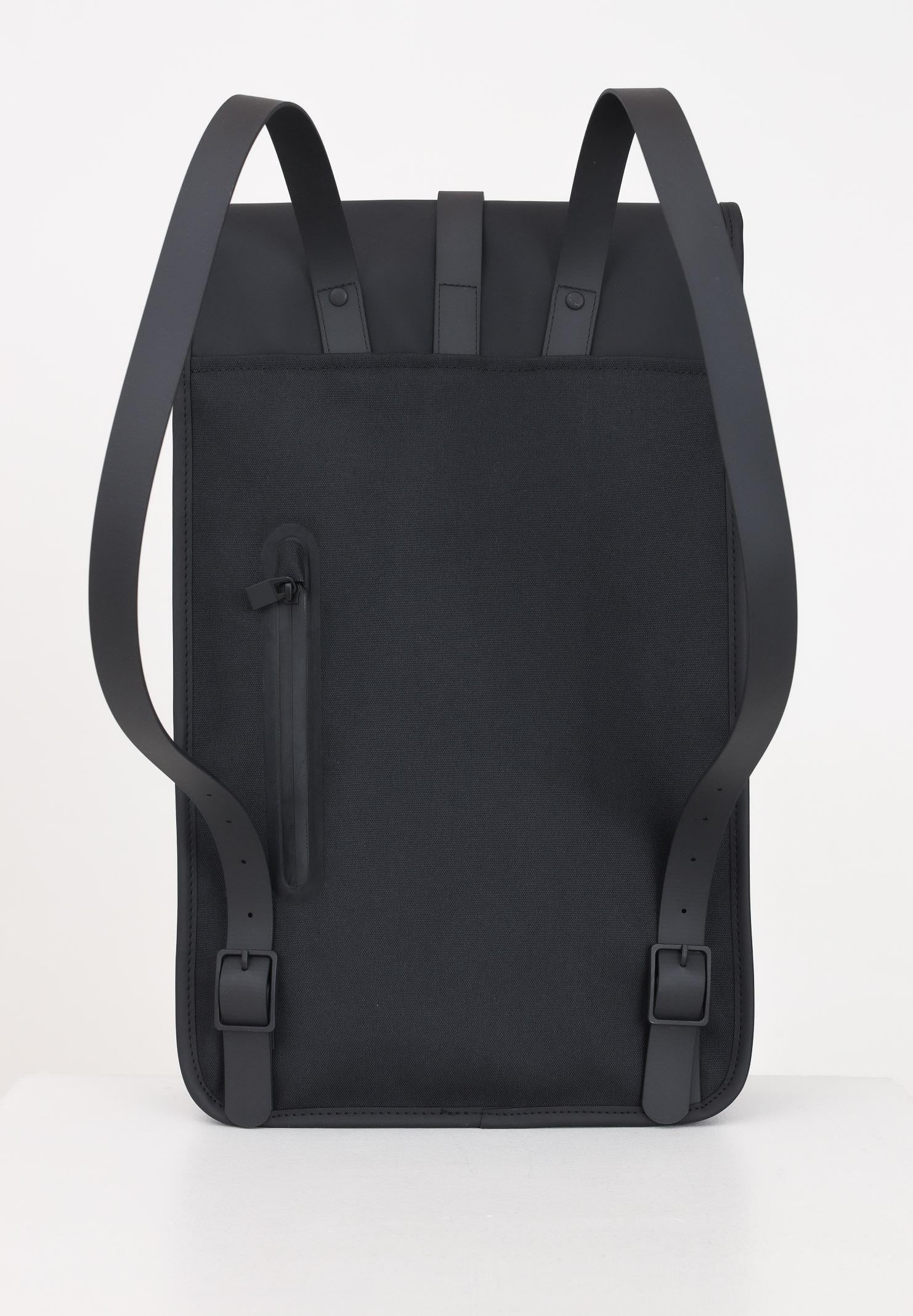 RAINS Zaino nero per uomo e donna RA13000 BLA RAINS 