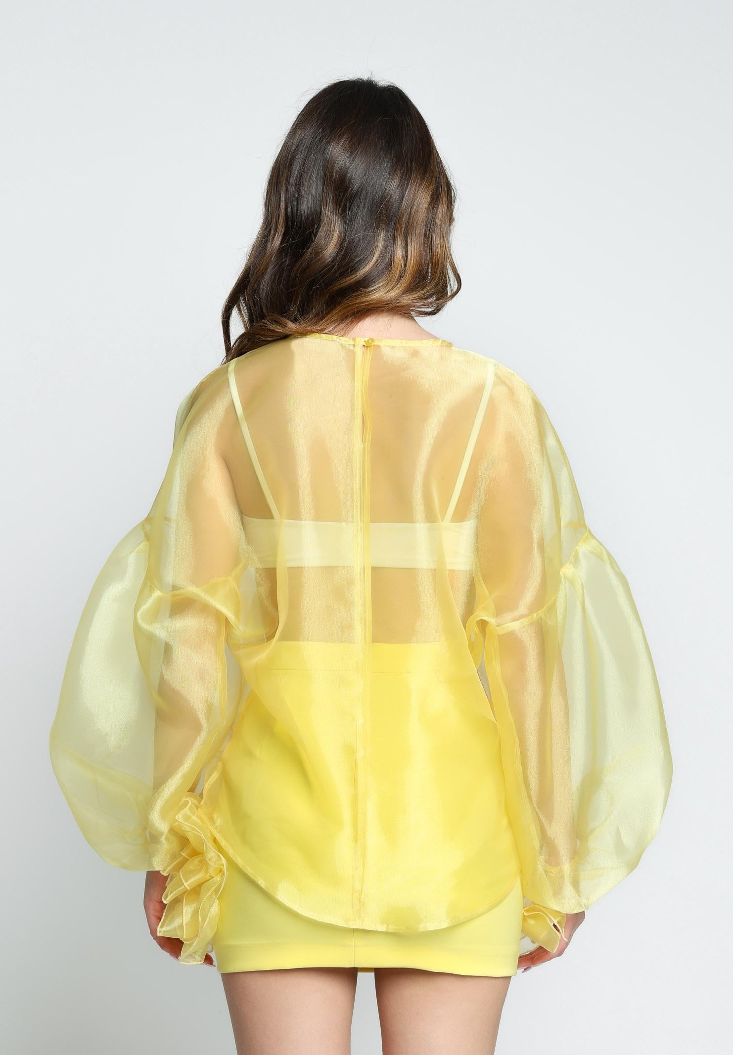 SANTAS Blusa LEMON PIE gialla da donna PV25015 GIALLO SANTAS 
