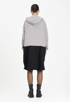 MAISON MARGIELA Abito maxi felpa grigia e nera per donna e ragazze dallo stile re-cut MM6 M60852MM04H M6C37 MAISON MARGIELA 