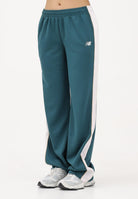 NEW BALANCE Pantalone sportivo Interlock verde da donna WB61Q2R4AAV . NEW BALANCE 