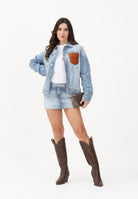 DSQUARED2 Gonna corta in denim chiaro per donna, ragazze e bambine con logo DQ3219D0AF3 DQ01 DSQUARED2 