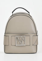 ARMANI EXCHANGE Zaino color fango da donna con placca logo XW001204AF13672 U6242 ARMANI EXCHANGE 