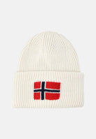 NAPAPIJRI Berretto di lana panna per uomo e donna con logo NP0A893PN1J1  NAPAPIJRI 