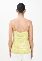 ONLY Top in raso verde da donna con motivo paisley 15339994 AppleGreen ONLY 