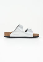 BIRKENSTOCK Ciabatte Arizona argento da bambina 1019400 . BIRKENSTOCK 