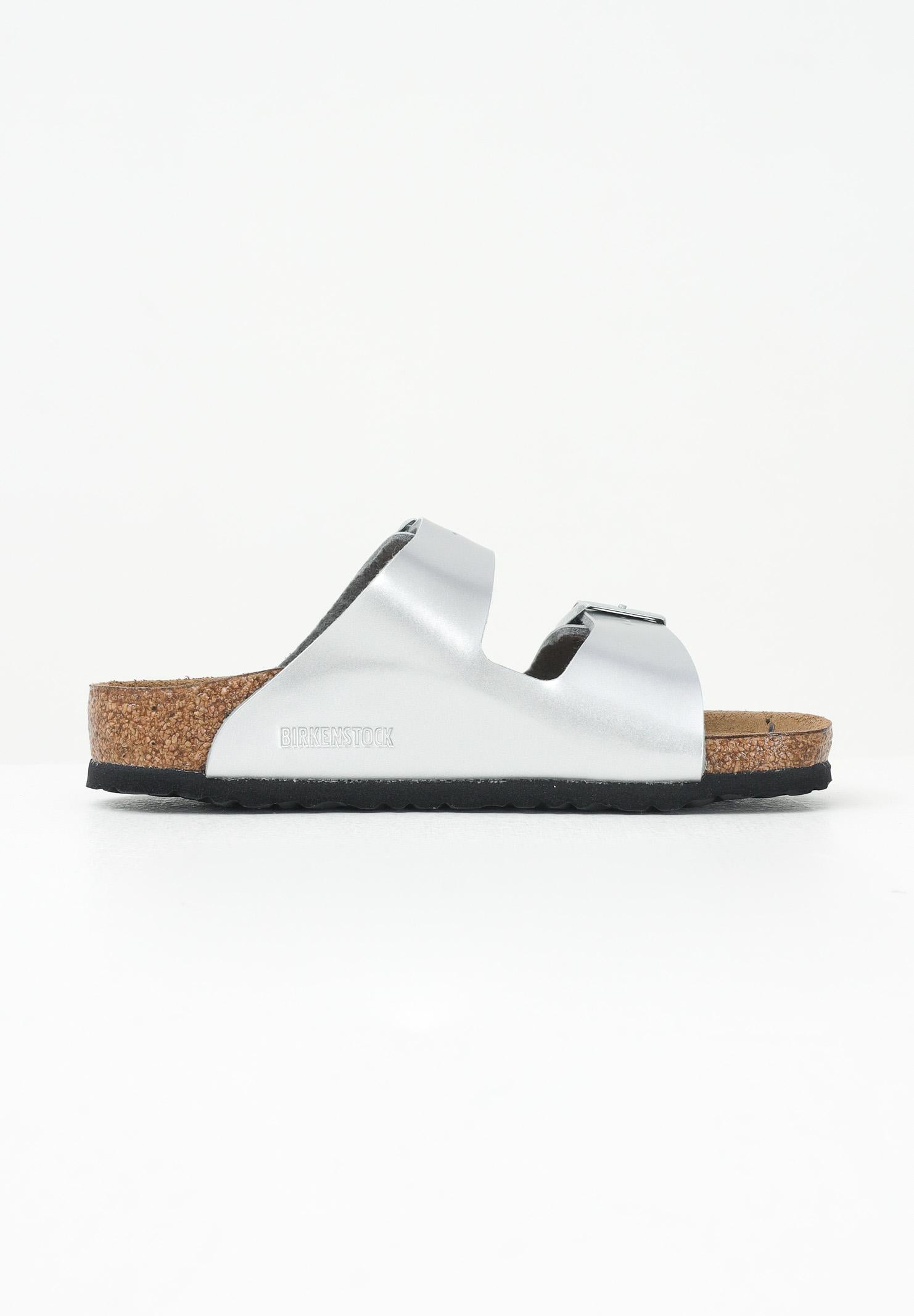 BIRKENSTOCK Ciabatte Arizona argento da bambina 1019400 . BIRKENSTOCK 