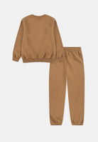 CONVERSE Tuta HERITAGE beige per bambino e bambina con stampa logo 9CH868 J7D CONVERSE 