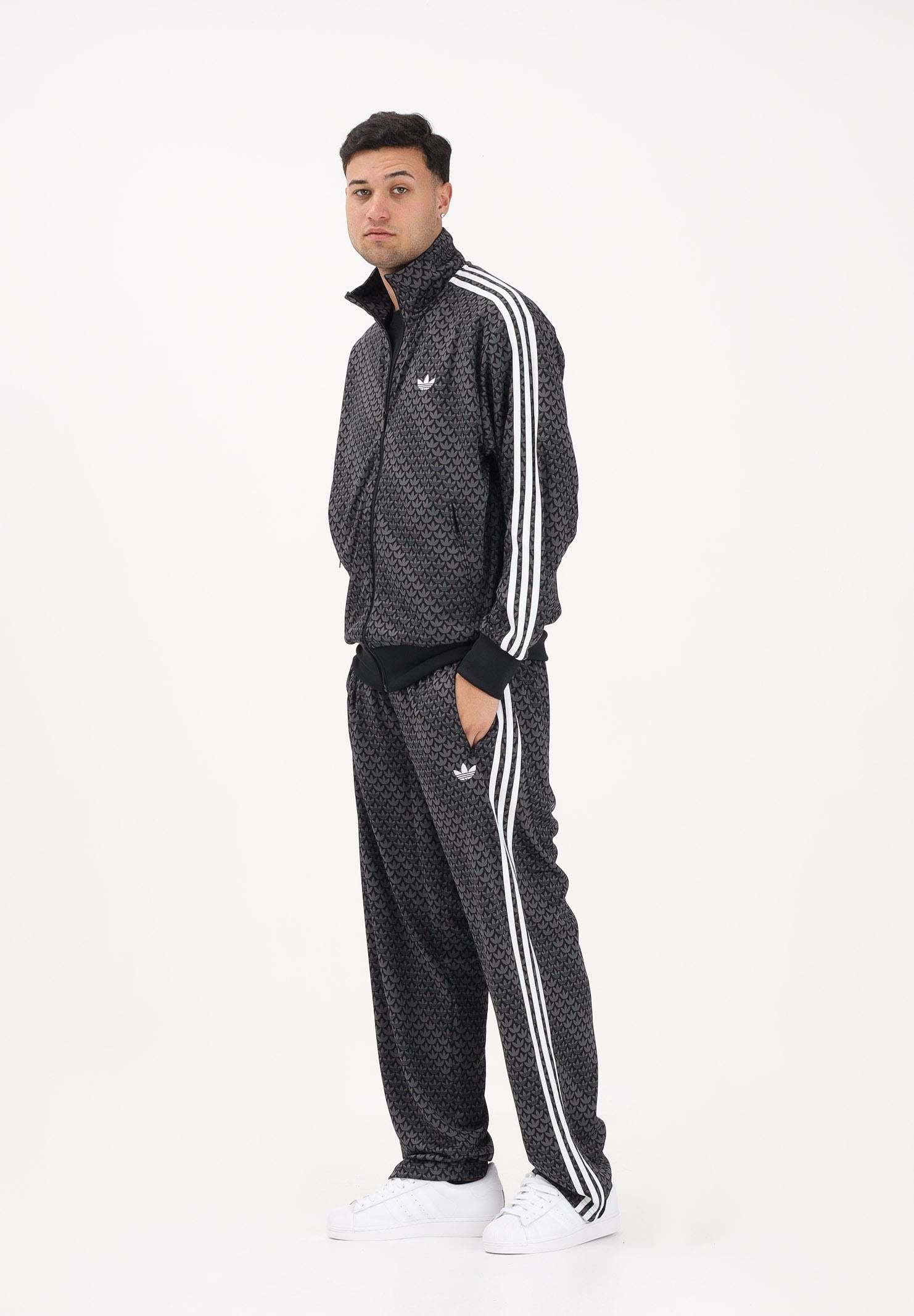 ADIDAS ORIGINALS Pantalone sportivo FIREBIRD LOOSE MONOGRAM nero da uomo KC9159 . ADIDAS ORIGINALS 