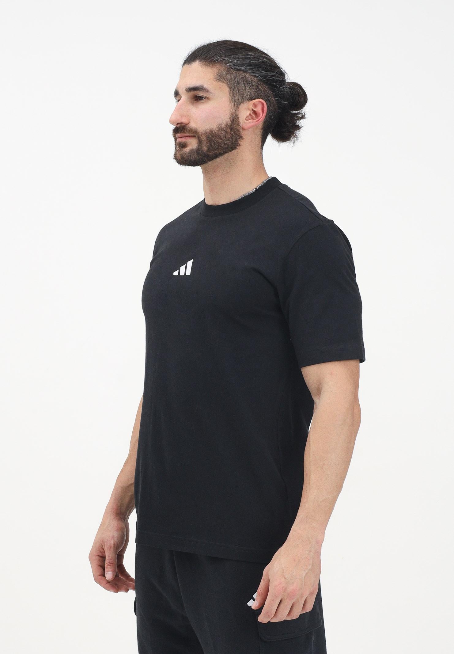 ADIDAS PERFORMANCE T-shirt a manica corta Essentials Small Logo Single Jersey nera da uomo JE9024 . ADIDAS PERFORMANCE 