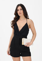 ELISABETTA FRANCHI Body nero da donna con spalline incrociate sul retro BO01461E2 110 ELISABETTA FRANCHI 