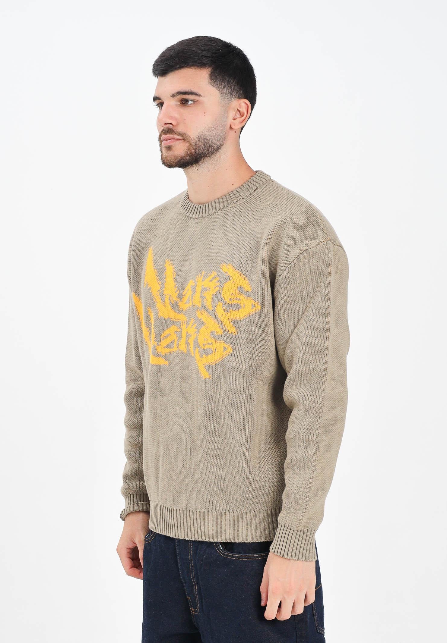 VANS Maglioncino girocollo Raw Instinct Mirror beige da uomo VN000R92EMF1 . VANS 