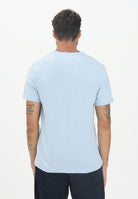 TOMMY HILFIGER T-shirt a manica corta celeste da uomo con logo MW0MW39995C1O . TOMMY HILFIGER 