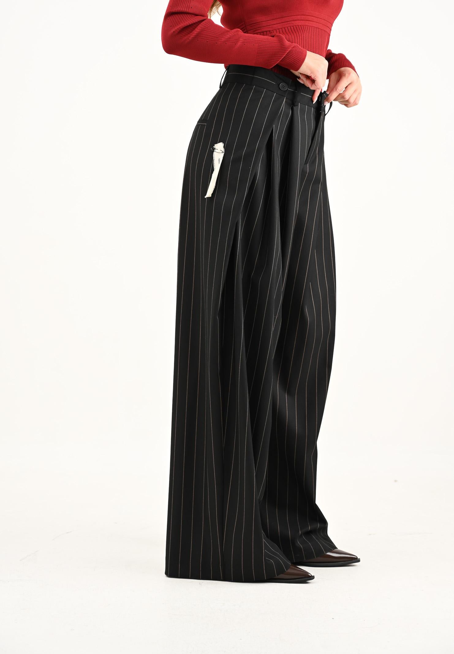 MAR DE MARGARITAS Pantalone Ashton nero da donna MMABW01397 NE01 Mar de margaritas 