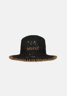 ME FUI Cappello di paglia nero da donna MA26-SW0200BK . ME FUI 