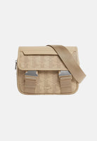 LACOSTE Borsa a tracolla beige per uomo e donna con monogramma The Blend NH3787 R59 LACOSTE 