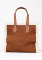 MARC ELLIS Borsa a mano Buby Suede M in morbido suede marrone da donna BUBY-SUEDE-M DACU MARC ELLIS 