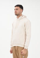 ADIDAS ORIGINALS Felpa con cappuccio Trefoil Essentials Loose panna da uomo HZ3676 . ADIDAS ORIGINALS 