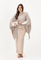 AKEP Gonna lunga beige da donna GOKD13172 V1 AKEP 